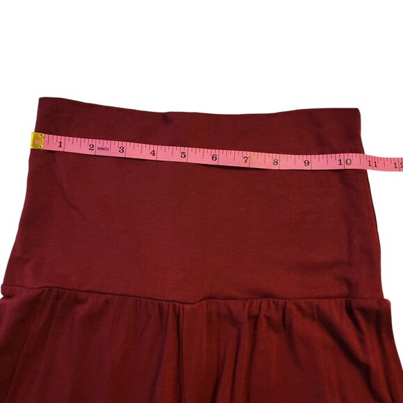 LOVE CULTURE | Red Spandex Wide leg Ponte Pants - Picture 7 of 10